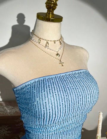 Rochie scurta SHEIN, albastru