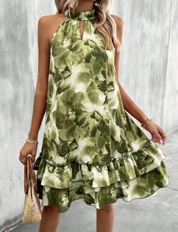 Rochie scurta SHEIN, verde