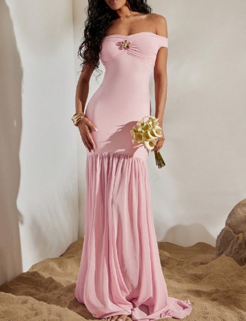 Rochie lunga SHEIN, roz