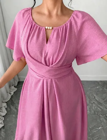 Rochie lunga SHEIN CURVE, roz