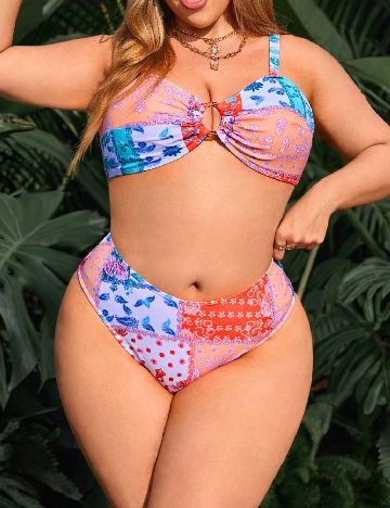 Costum de baie SHEIN CURVE, mix culori