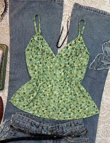 Top SHEIN, verde