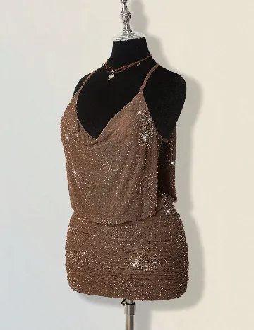 Rochie scurta SHEIN, maro