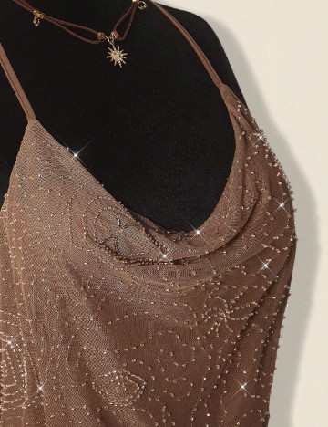 Rochie scurta SHEIN, maro