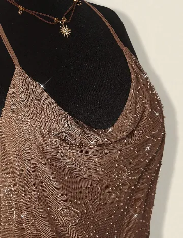 Rochie scurta SHEIN, maro