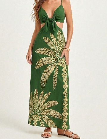 Rochie lunga SHEIN CURVE, verde