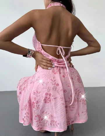 Rochie scurta SHEIN, roz