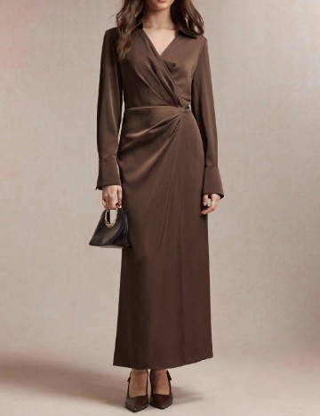 Rochie lunga SHEIN, maro