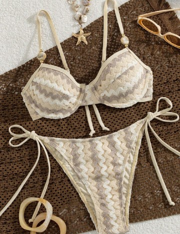 Costum de baie SHEIN, bej