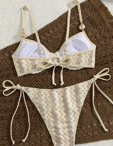 Costum de baie SHEIN, bej