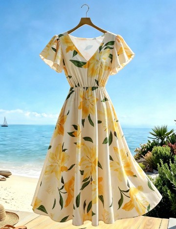 Rochie lunga SHEIN, galben