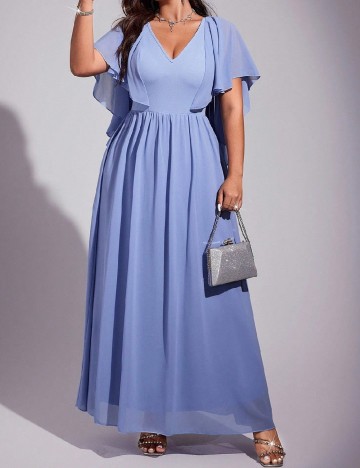Rochie lunga SHEIN CURVE, albastru