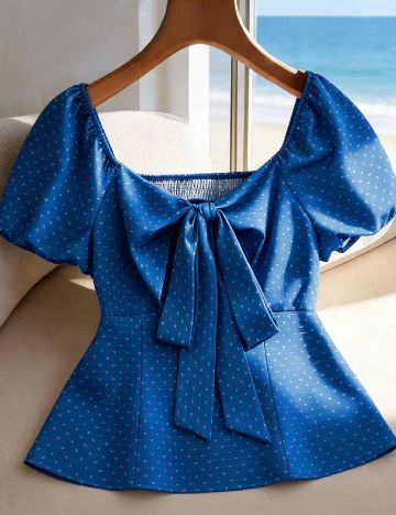 Bluza SHEIN CURVE, albastru