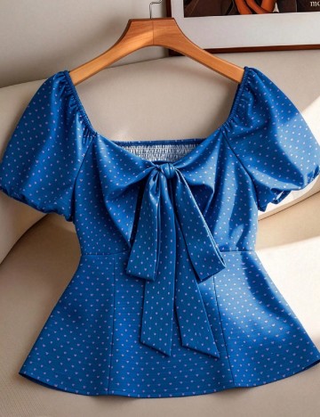 Bluza SHEIN CURVE, albastru