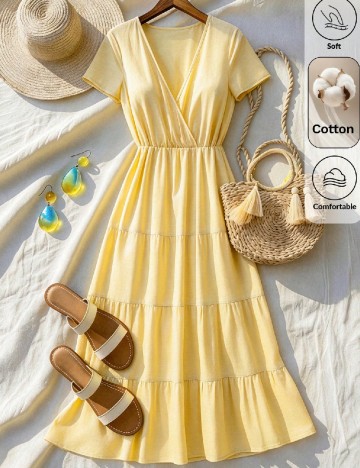 Rochie medie SHEIN, galben