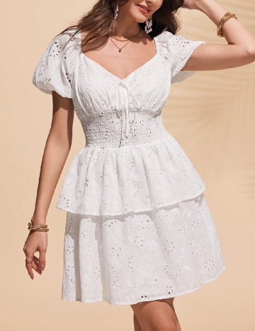 Rochie scurta SHEIN, alb