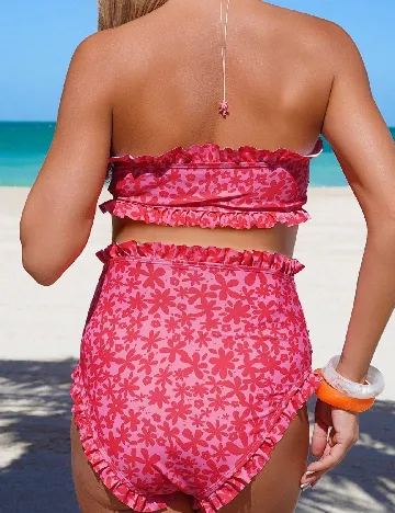 Costum de baie SHEIN Maternity, roz