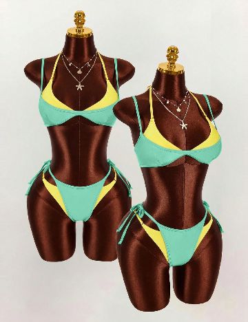 Costum de baie SHEIN, mix culori