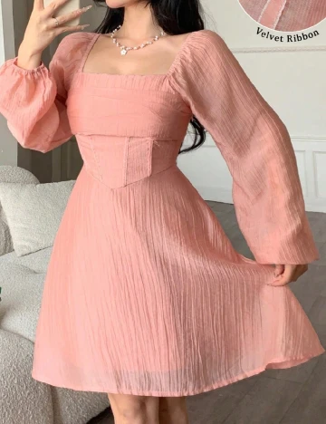 Rochie scurta SHEIN, roz