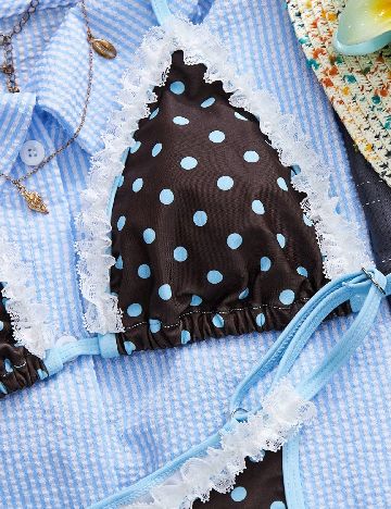 Costum de baie SHEIN, maro