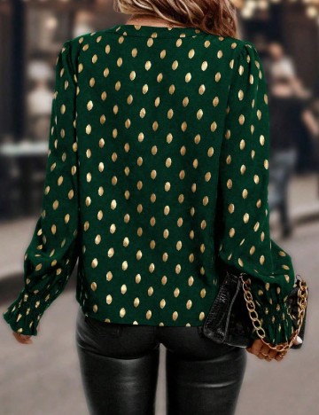 Bluza SHEIN CURVE, verde