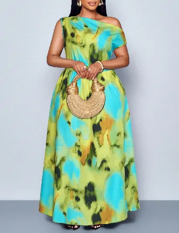 Rochie lunga SHEIN CURVE, verde