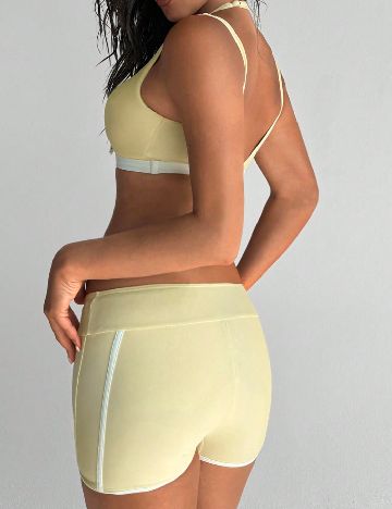 Costum de baie SHEIN, galben