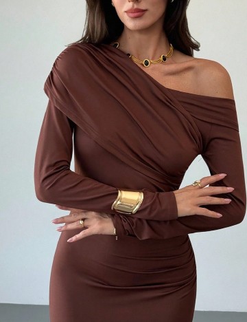 Rochie lunga SHEIN, maro