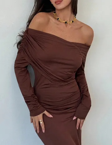 Rochie lunga SHEIN, maro