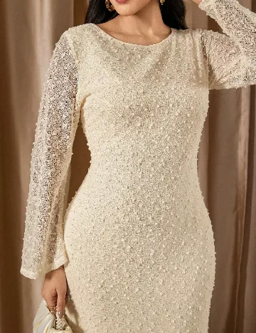Rochie lunga SHEIN CURVE, crem