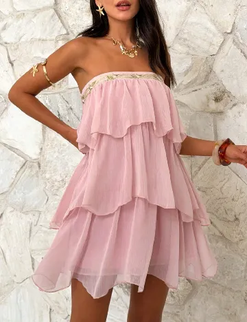 Rochie scurta SHEIN, roz