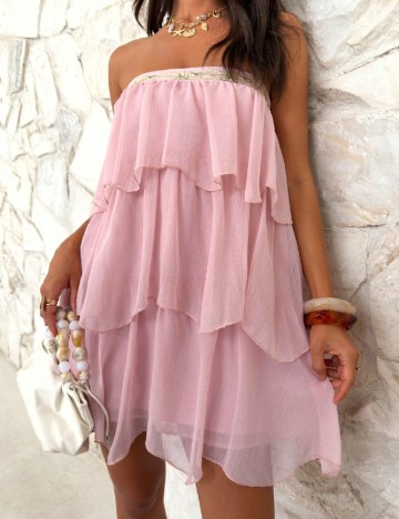 Rochie scurta SHEIN, roz