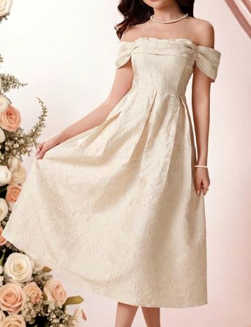 Rochie Shein Kids, ecru