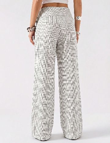 Pantaloni SHEIN, alb
