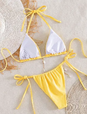Costum de baie SHEIN, galben