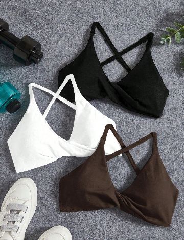 Set bustiere 3 bucati SHEIN, mix culori