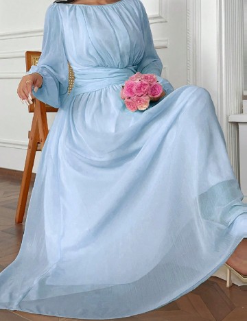 Rochie lunga SHEIN CURVE, albastru