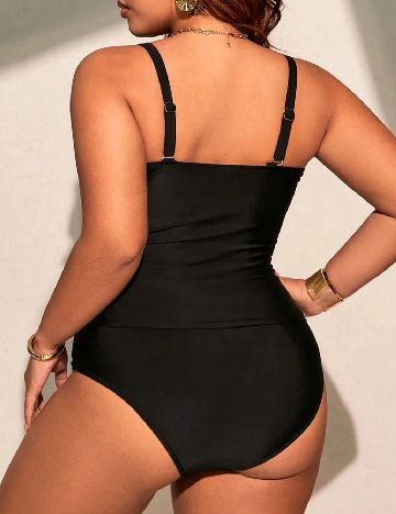 Costum de baie SHEIN CURVE, negru