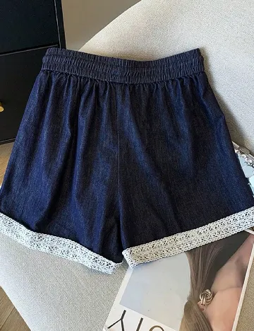 Pantaloni scurti SHEIN, albastru