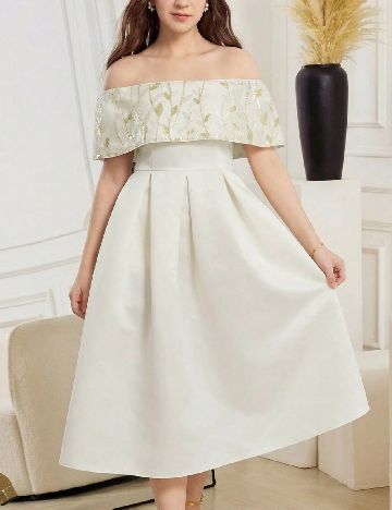 Rochie Shein Kids, galben deschis