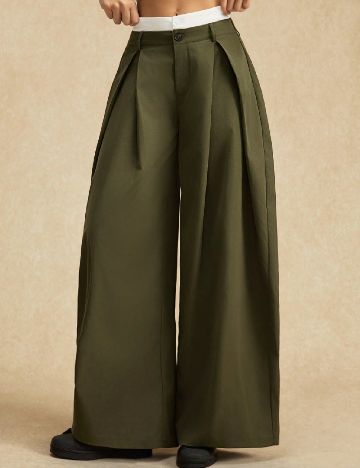 Pantaloni SHEIN, verde