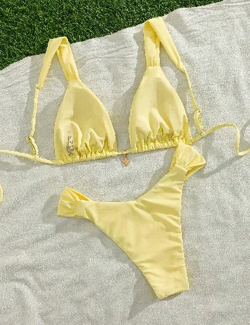 Costum de baie SHEIN, galben
