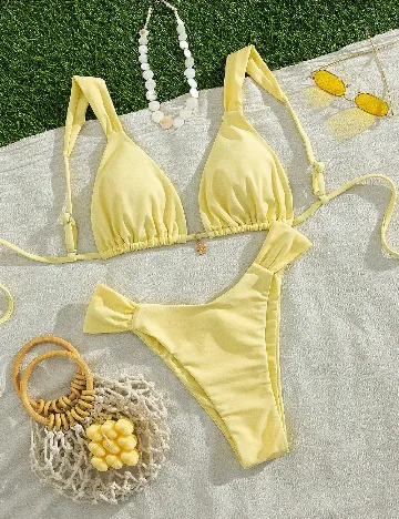 Costum de baie SHEIN, galben