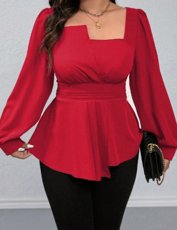 Bluza SHEIN CURVE, rosu