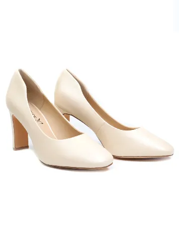 Pantofi Caprice, crem