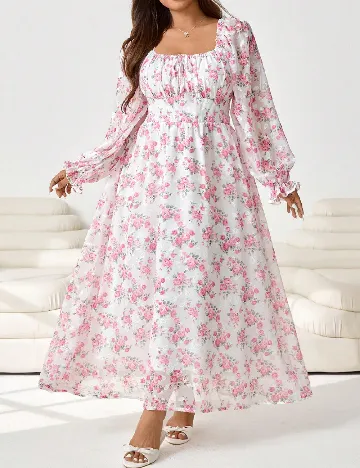 Rochie lunga SHEIN CURVE, roz
