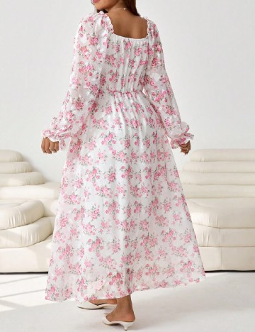 Rochie lunga SHEIN CURVE, roz