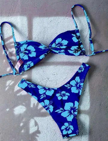 Costum de baie SHEIN, albastru