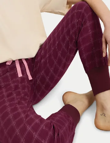 Pantaloni de pijama Triumph, pruna