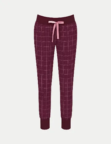 Pantaloni de pijama Triumph, pruna